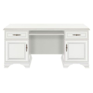 PC stôl, 160x74cm, alpská biela, KENTAK BIU2D2S