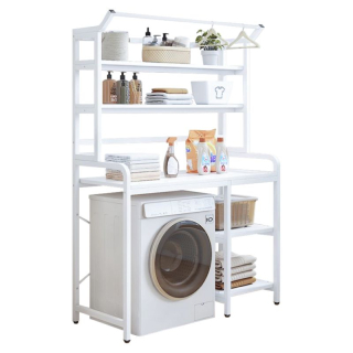 Regál nad práčku, 100cm, biely, JABIR