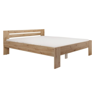 Manželská posteľ, 180x200, dub artisan, BASIS