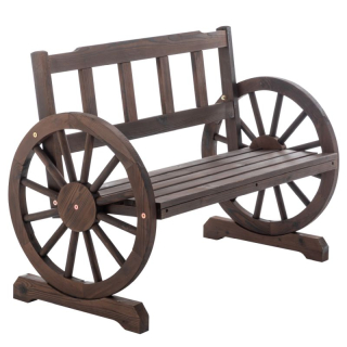 Záhradná lavička, 104 cm, masív, hnedý, SABA TYP 1