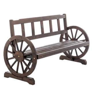 Záhradná lavička, 142 cm, masív, hnedý, SABA TYP 2