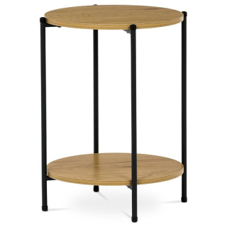 Príručný stolík 44x44cm, MDF, divoký dub, CT-G1005 OAK