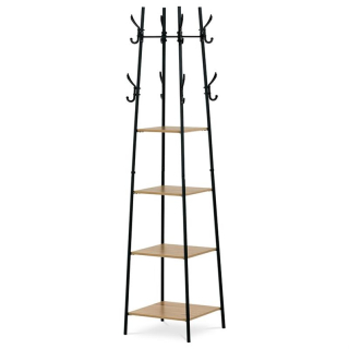 Vešiak stojanový, 170cm, MDF, prírodný, GD-170 OAK