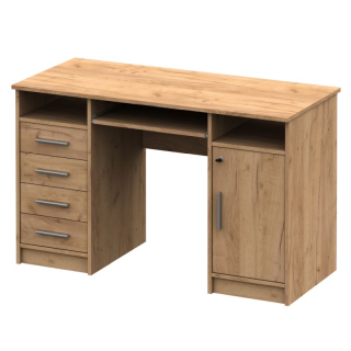PC stôl, 123x55cm, dub artisan, B9 NEW