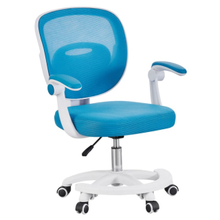 Otočná stolička, modrá sieťovina, TRIXI TYP 2