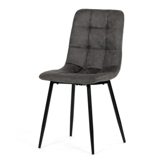 Stolička, čierna, látka vintage, CT-281 BK3