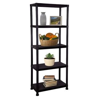 Regál, 60cm, čierny, ROMEN