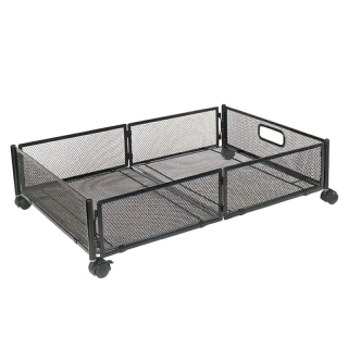 Organizér pod posteľ, 60cm, s kolieskami, čierny, TOMKO TYP 1
