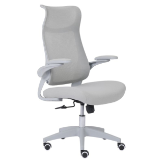 Kancelárske kreslo, sivá sieťovina, SETON