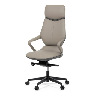 Kancelárske kreslo, sivá, ekokoža, 120 kg, KA-T8426 GREY