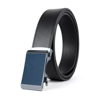 Opasok z pravej kože s automatickou prackou BLUE SCORE - Čierna