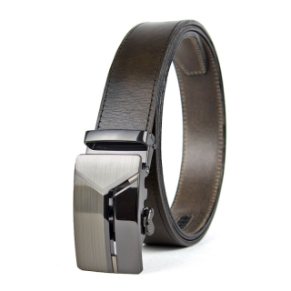 Opasok z pravej kože s automatickou prackou TRANSFORMER - Olivová