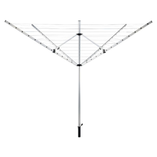 Záhradný sušiak na bielizeň, 260cm, strieborný, čierny, 50m, ROTARY NEW TYP 1