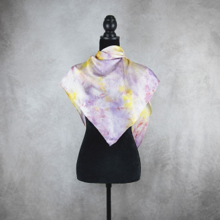 LIMITED_226 – Ručne vyrábaná Hodvábna Šatka 90 × 90 cm, Jeden kus