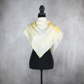 LIMITED_228 – Ručne vyrábaná Hodvábna Šatka 90 × 90 cm, Jeden kus