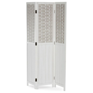 Paraván, 121cm, masív, biely, EF-L145 WT