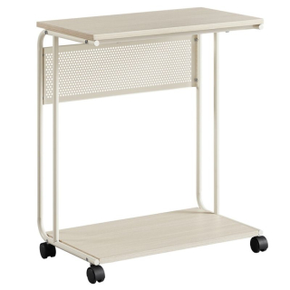 Odkladací stolík, 55x32cm, bielený dub, AKF-E1012 CRM