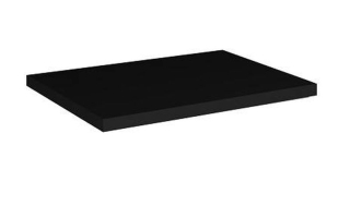 Kúpeľňová doska, 50cm, čierna, NOVA BLACK 89-50