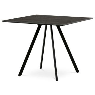 Jedálenský stôl 90x90cm, lamino, kov, sivý dub, HT-R5190 GREY