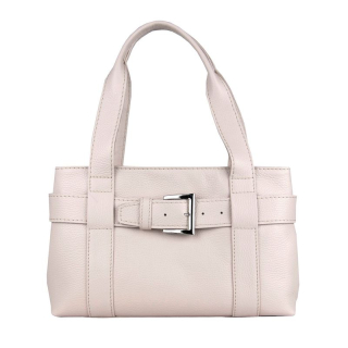 Dámska kožená kabelka v ružovej farbe