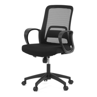 Kancelárska stolička, čierna, sieťovina, 120 kg, KA-S3015 BK