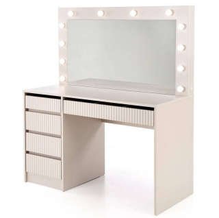 Toaletný stolík, 120cm, kašmír, HOLLYWOOD 2 XL