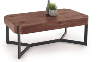 Konferenčný stolík, 110x60cm, čierny, dub zlatý, LAVIDA