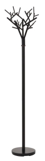 Vešiak na chodbu, 180cm, kov, čierny, W-56