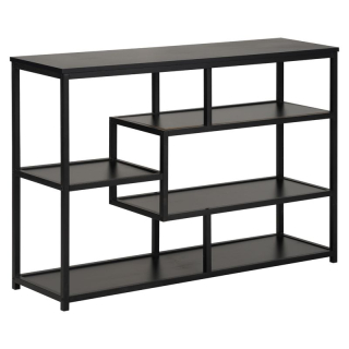 Regál, 114cm, čierny, BILOTE NEW TYP 2