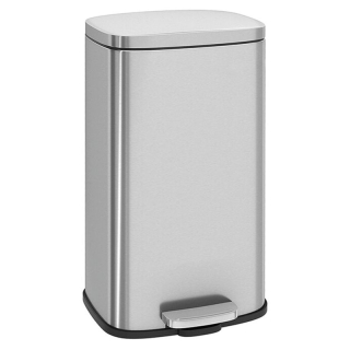 Kôš na odpadky, 35cm, kov, strieborný, AUK-E1103 CR