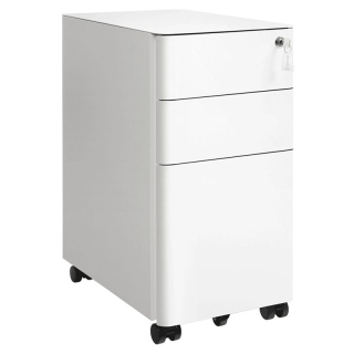 Kancelársky kontajner 30x46x59cm, kov, biela, AUK-E1130 WT