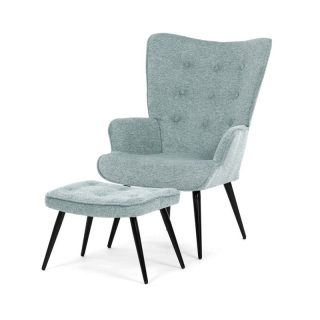 Relaxačné kreslo, modrá zamatová látka, AK-303 BLUE2