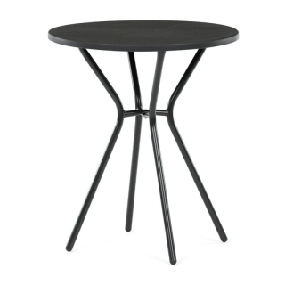 Záhradný stôl 60x60cm, plast, čierny, AZT-H1021 BK