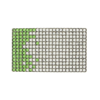 Luxusná kovová pracka SWAROVSKI GREEN, 40mm