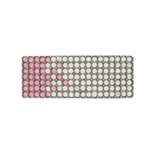 Luxusná kovová pracka SWAROVSKI PINK, 20mm