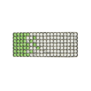 Luxusná kovová pracka SWAROVSKI GREEN, 20mm