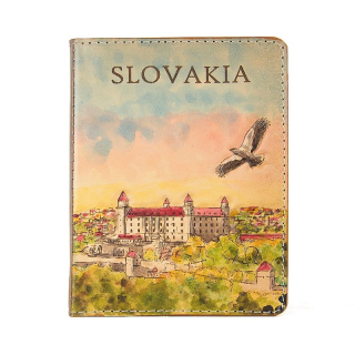 Ručne tvarovaný, vyklepávaný reliéfny kožený zápisník – Slovensko, Bratislavský Hrad 3