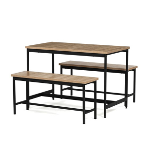 Jedálenský set, 110x60cm, MDF dub, AUT-G1175 OAK