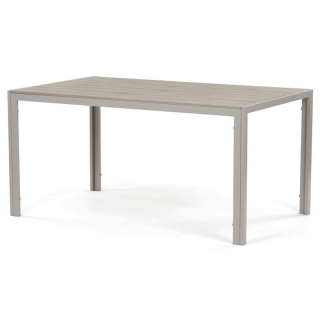 Záhradný stôl 150x89cm, kov, polywood, béžový, AZT-S1215 CRM