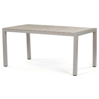 Záhradný stôl 162x90cm, hliník, polywood, béžový, AZT-S1514 CRM