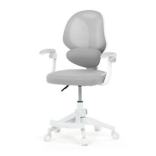 Detská stolička, sivá, sieťovina, 150 kg, KA-W8008 GREY