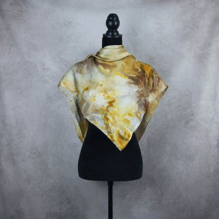 Hodvábna šatka LIMITED_301, Vyrobená na Slovensku, 90x90cm