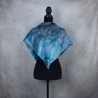 Hodvábna šatka LIMITED_292, Vyrobená na Slovensku, 90x90cm