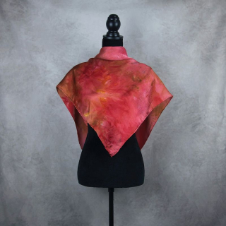 Hodvábna šatka LIMITED_293, Vyrobená na Slovensku, 90x90cm