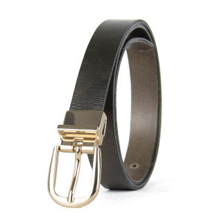 Dámsky kožený opasok NOBLEHIDE GOLD, 2.5 cm, Olivový