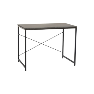 Písací stôl, 90x60cm, betón, čierny, MELLORA
