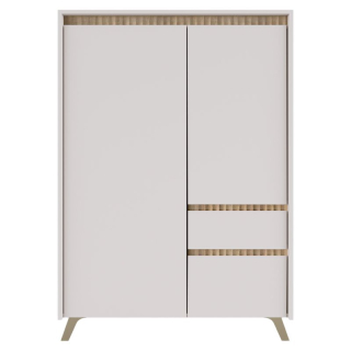 Komoda, 95cm, kašmír, dub sonoma, kombinovaná, LONGY REG2D1S1K