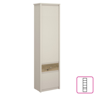 Regál, 56cm, kašmír, dub evoke, KAROS 2D1S