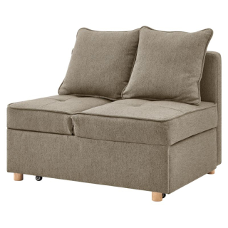 Rozkladacia pohovka, béžovohnedá látka, OSVALDO