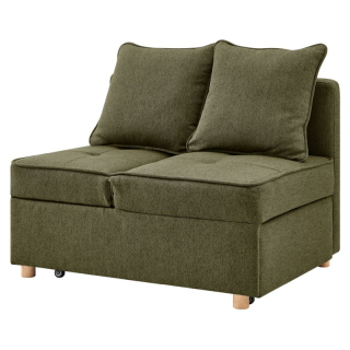 Rozkladacia pohovka, zelená látka, OSVALDO